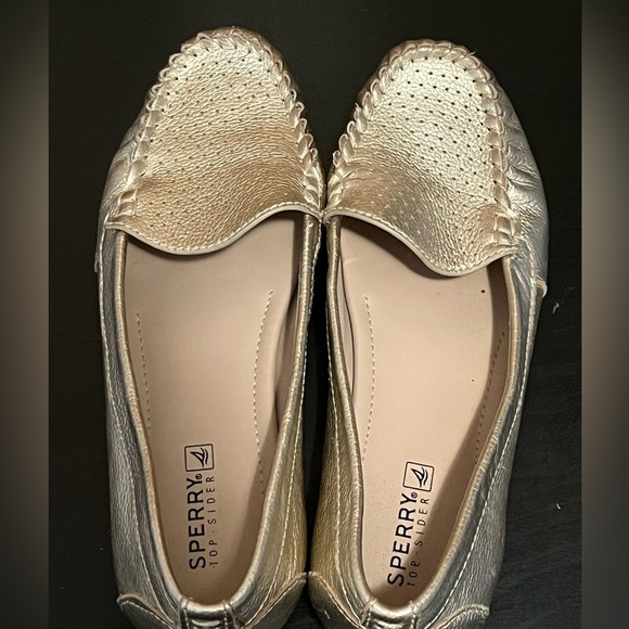Sperry Top Sider Women's Georgia Loafers Metallic Gold - Picture 9 of 14